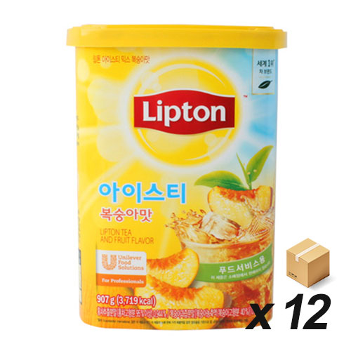 립톤 아이스티 복숭아맛 907g 12개 (BOX)
