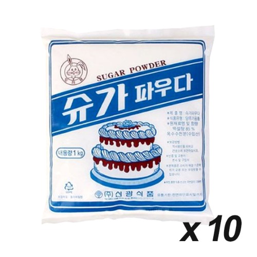 신광식품 슈가 파우더 1Kg 10개