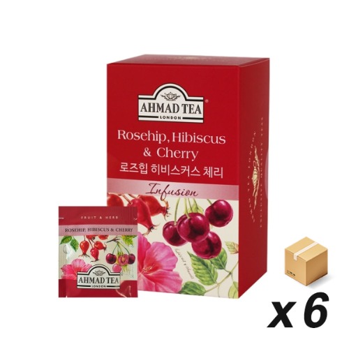 아마드 로즈힙 히비스커스 체리 20티백 6개 (BOX)