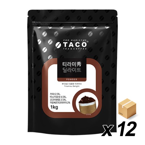 타코 티라미수 딜라이트 파우더 1Kg 12개 (BOX)