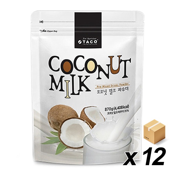 타코 코코넛 밀크 파우더 870g 12개 (BOX)