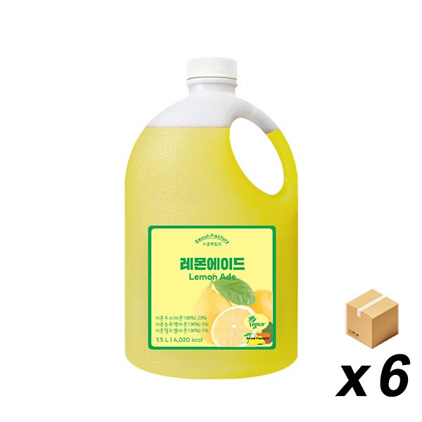 서울팩토리 레몬에이드 1.5L 6개 (BOX)