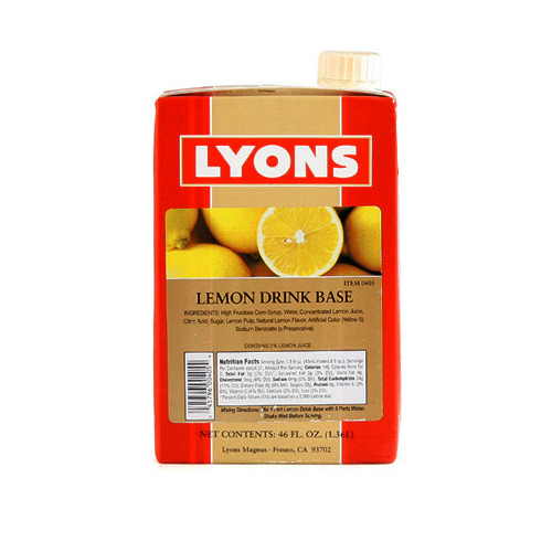 라이온스 레몬 드링크 베이스 1.36L