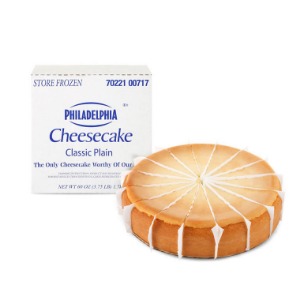[냉동] 필라델피아 치즈케익 케이크 플레인 60oz (1.7kg/16pcs)