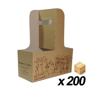 인쇄 컵 캐리어 거리풍경 200개 (BOX)