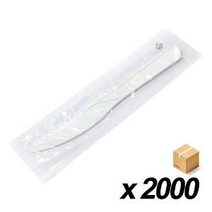 개별포장 일회용 나이프(흰색) 16.8cm 100개 20봉 (BOX)