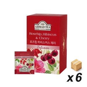 아마드 로즈힙 히비스커스 체리 20티백 6개 (BOX)