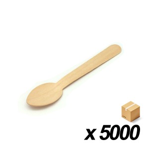 일회용 나무 스푼 14cm 100개 50봉 (BOX)