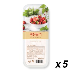 [업체발송][냉동] JH 복음자리 냉동 가당딸기 1Kg 5개