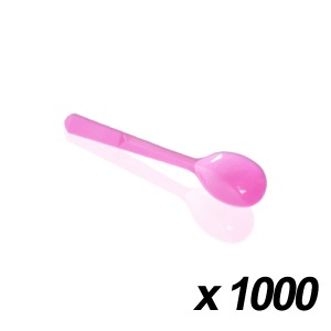 일회용 아이스크림 스푼(핑크) 9cm 1000개