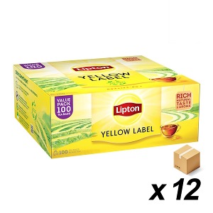 립톤 옐로우라벨 블랙티 100티백 12개 (BOX)