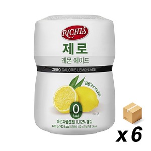 리치스 레몬 에이드 제로슈가 600g 6개(BOX)