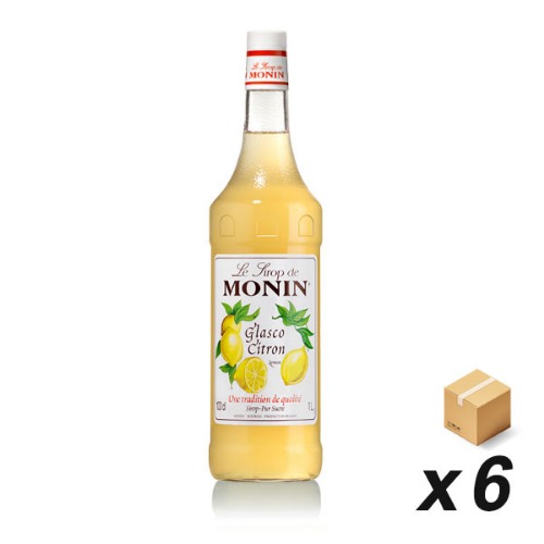 모닌 시럽 레몬 글래스코 1000ml 6병 (BOX)