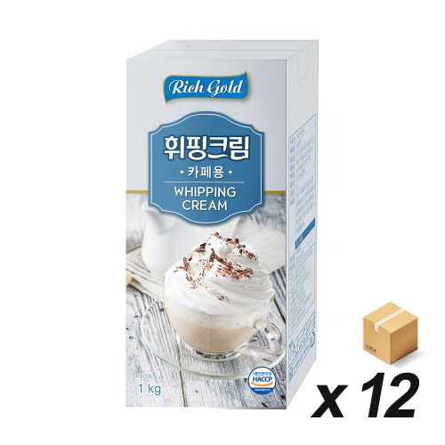 [냉장] 동서 리치골드 휘핑크림 1000ml 12개 (BOX)