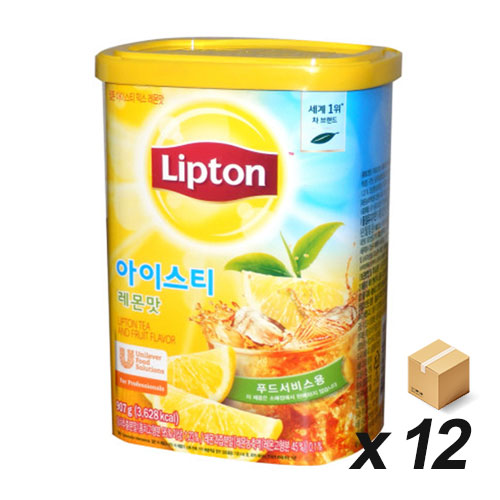 립톤 아이스티 레몬맛 907g 12개 (BOX)