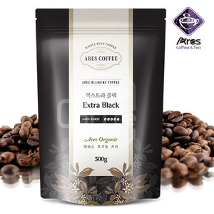 [업체발송] 아레스 엑스트라 블랙 유기농 커피 500g