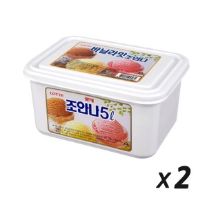[냉동] 조안나 아이스크림 바닐라맛 5L 2개