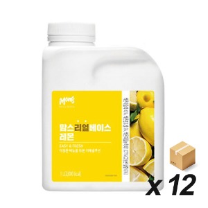 [냉장] 흥국 맘스 리얼베이스 레몬 1Kg 12개 (BOX)