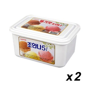 [냉동] 조안나 아이스크림 딸기맛 5L 2개