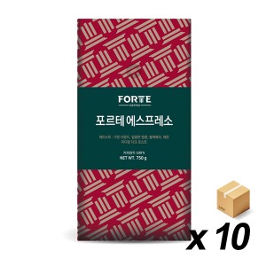 포르테 에스프레소 원두커피 750g 10개 (BOX)
