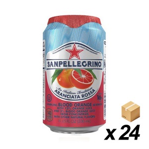 [업체발송][무료배송] 산펠레그리노 아란시아타 로사 레드오렌지(캔) 330ml 24개 (BOX)
