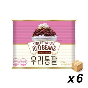 화과방 빙수용 우리통팥(국내산) 2Kg 6개 (BOX)