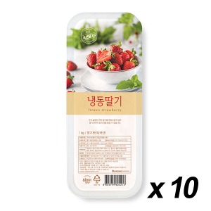[업체발송][냉동] JH 복음자리 냉동 가당딸기 1Kg 10개