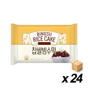 화과방 찹쌀 빙수떡(소) 300g 24개 (BOX)