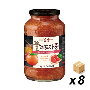 꽃샘 꿀레드자몽차 1Kg 8개 (BOX)