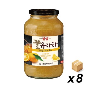 꽃샘 꿀유자차 1Kg 8개 (BOX)