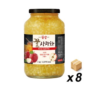 꽃샘 꿀사과차 1Kg 8개 (BOX)