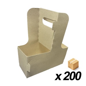 무지 컵 캐리어(양면) 200개 (BOX)