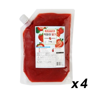 [업체발송][냉장] 쥬피터 악마의 딸기 1kg 4개