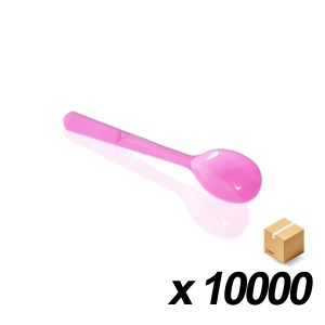 일회용 아이스크림 스푼(핑크) 9cm 1000개 10봉(BOX)