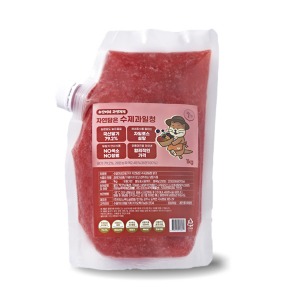 [업체발송][냉동] 수달이네과일가게 자연담은 딸기 수제청 1kg