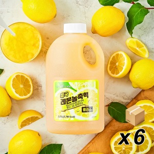 [냉장] 흥국 농축액 레몬 플러스 1.5L 6개 (BOX)