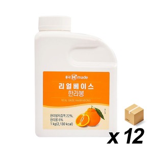 [냉장] 흥국 맘스 리얼한라봉베이스 1kg 12개(BOX)