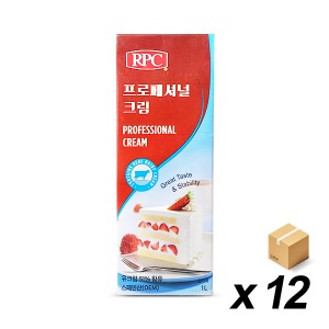 [냉장] RPC 프로페셔널 크림 1L 12개 (BOX)