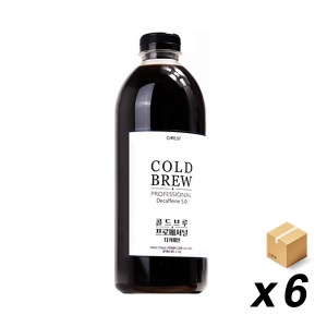 [업체발송][냉장] 카페57 콜드브루 디카페인 5.0 1L 6개(BOX)