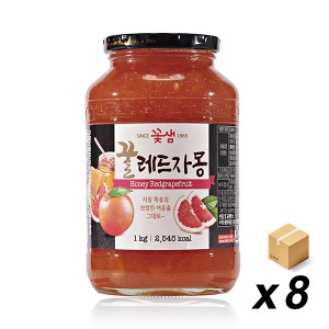 꽃샘 꿀레드자몽차 1Kg 8개 (BOX)