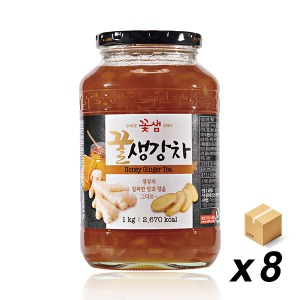 꽃샘 꿀생강차 1Kg 8개 (BOX)