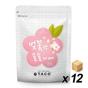 타코 벚꽃향 솔솔라떼 870g 12개 (BOX)