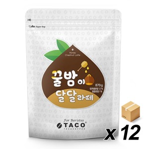 타코 꿀밤이 달달라떼 870g 12개 (BOX)