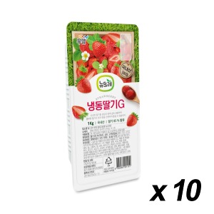 [냉동] 뉴뜨레 냉동 가당딸기(국내산) 1Kg 10개
