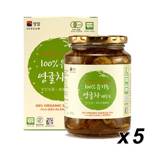 성암 제주 유기농 영귤차 550g 5개
