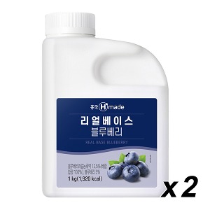 [냉장] 흥국 맘스 리얼베이스 블루베리 1Kg 2개
