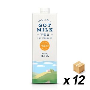 갓 밀크 멸균우유 1L 12개 (BOX)