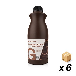 [업체발송] 그린트리 초콜릿 소스 1.9Kg 6개 (BOX)